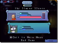 main menu